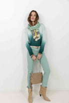 Pull bleu tie and dye lumineux | Elora