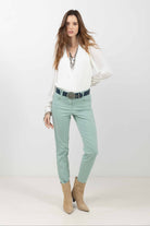Pantalon menthe slim tendance | Elora