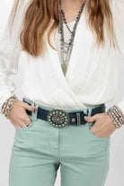 Blouse blanche cache-cœur chic | Elora