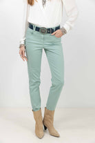 Pantalon menthe slim tendance | Elora