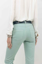 Pantalon menthe slim tendance | Elora