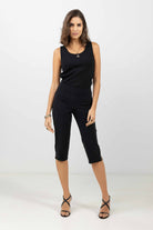 Corsaire noir chic coupe ajustée | Elora