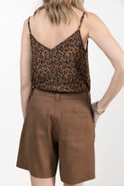 Short choco en lin chic et fluide | Elora