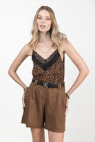 Short choco en lin chic et fluide | Elora