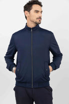 Blouson casual bleu marine déperlant | Elora
