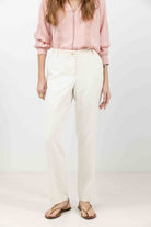 Pantalon écru fluide chic | Elora