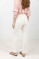 Pantalon écru fluide chic | Elora