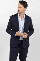 Veste tailleur bleu marine élégante | Elora