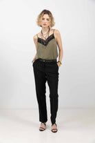 Pantalon noir fluide chic | Elora