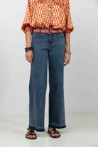 Jean large bleu esprit gypset | Elora
