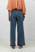 Jean large bleu esprit gypset | Elora