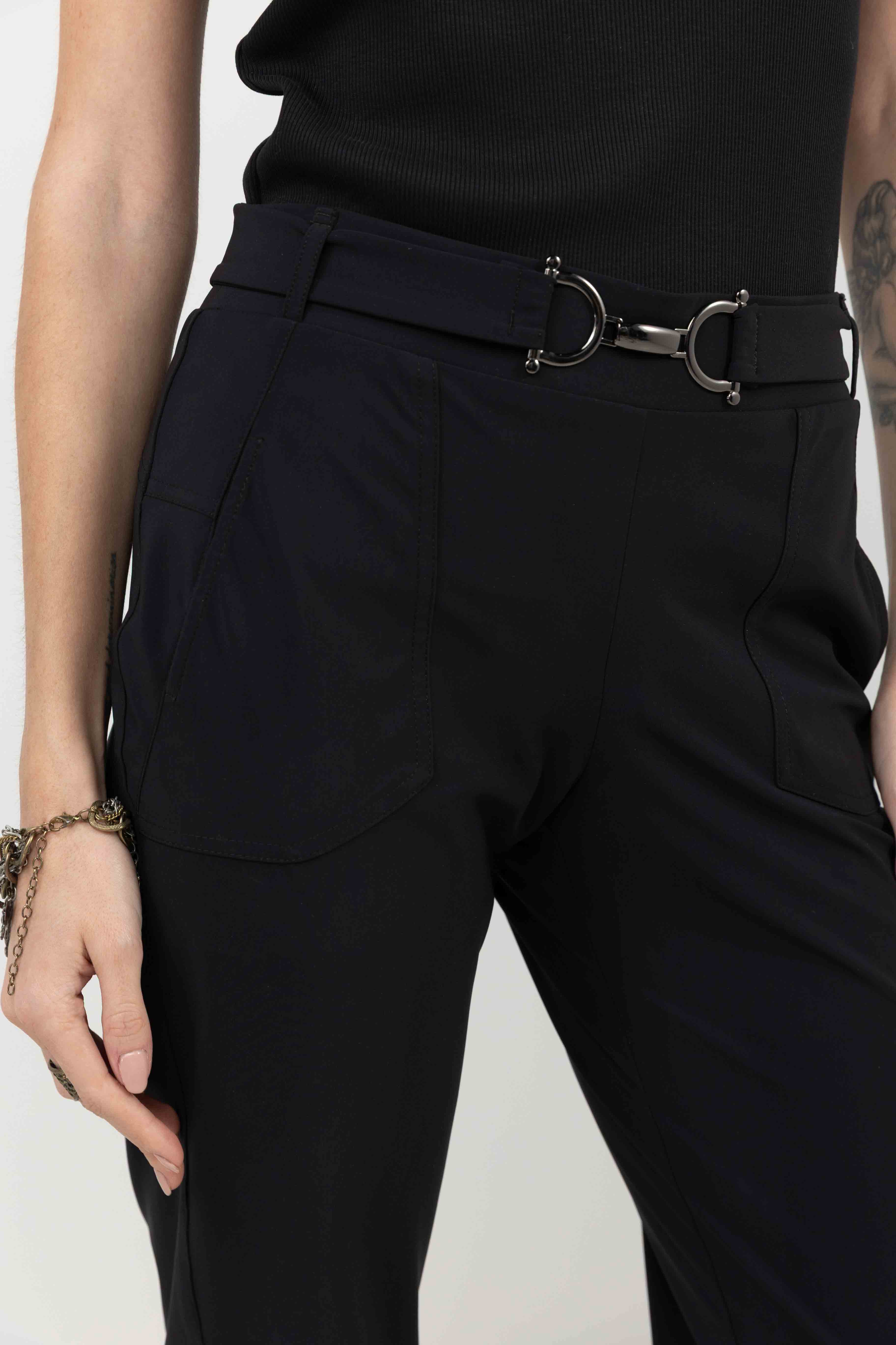 Pantalon noir technique seconde peau | Elora