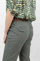 Pantalon chino kaki moderne | Elora