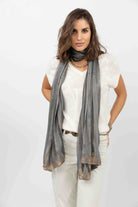 Chèche kaki rayé | Elora