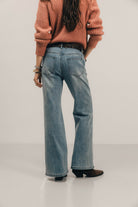 Jean flare bleu ciel seventies | Elora