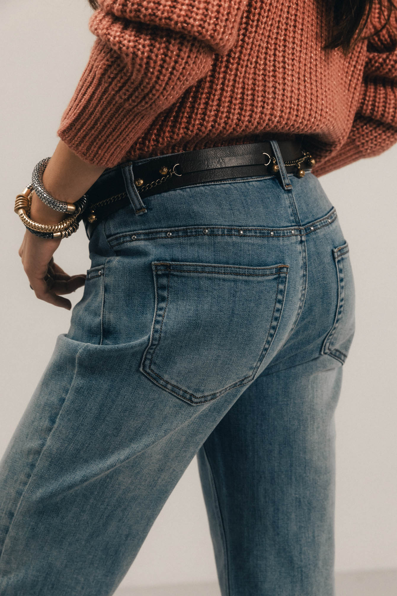 Jean flare bleu ciel seventies | Elora