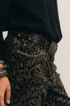 Pantalon imprimé léopard rock bohème | Elora