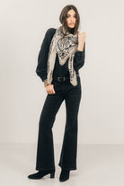Jean flare noir esprit seventies | Elora