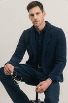 Chemise maille navy confort | Elora