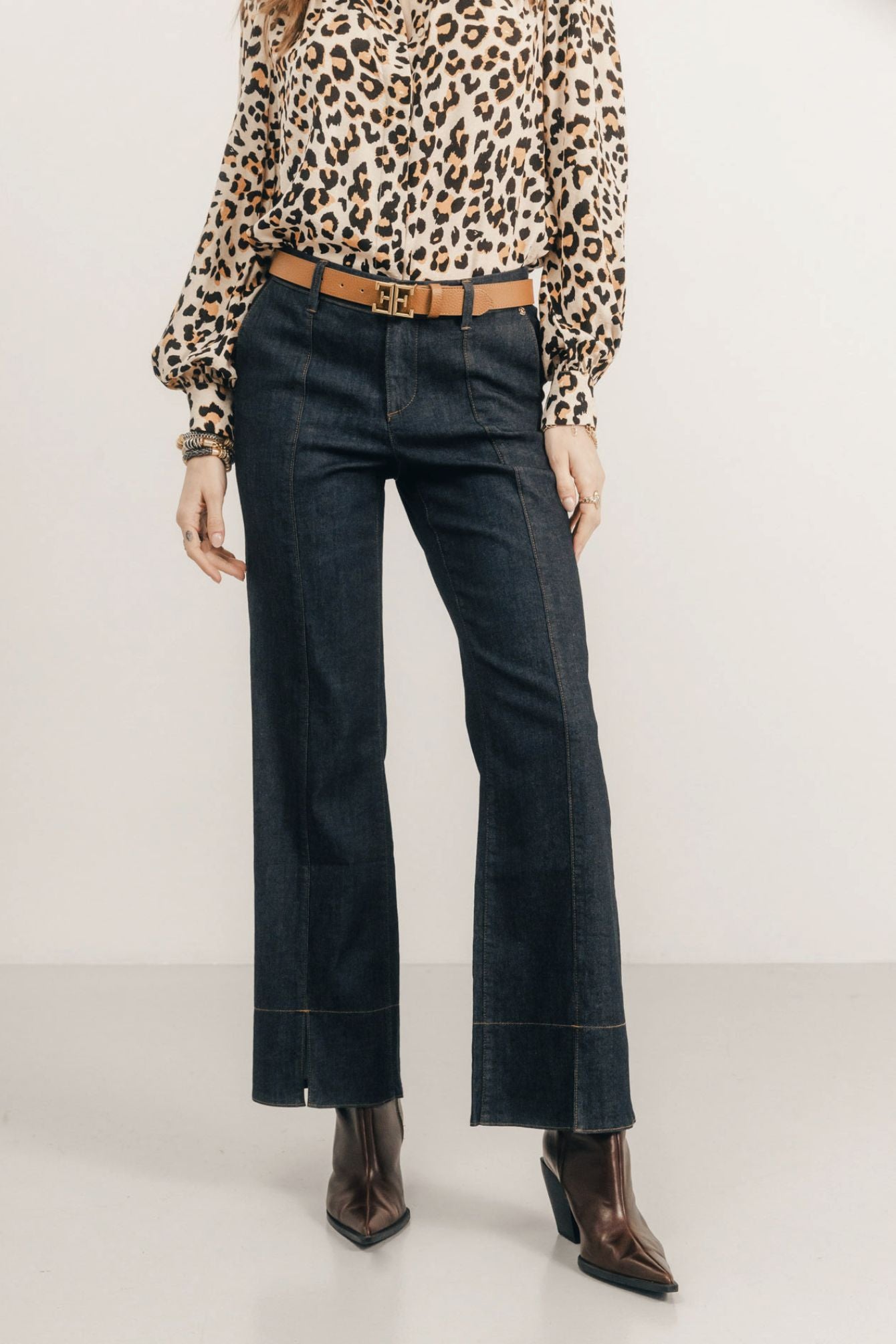 Jean brut bleu flare | Elora