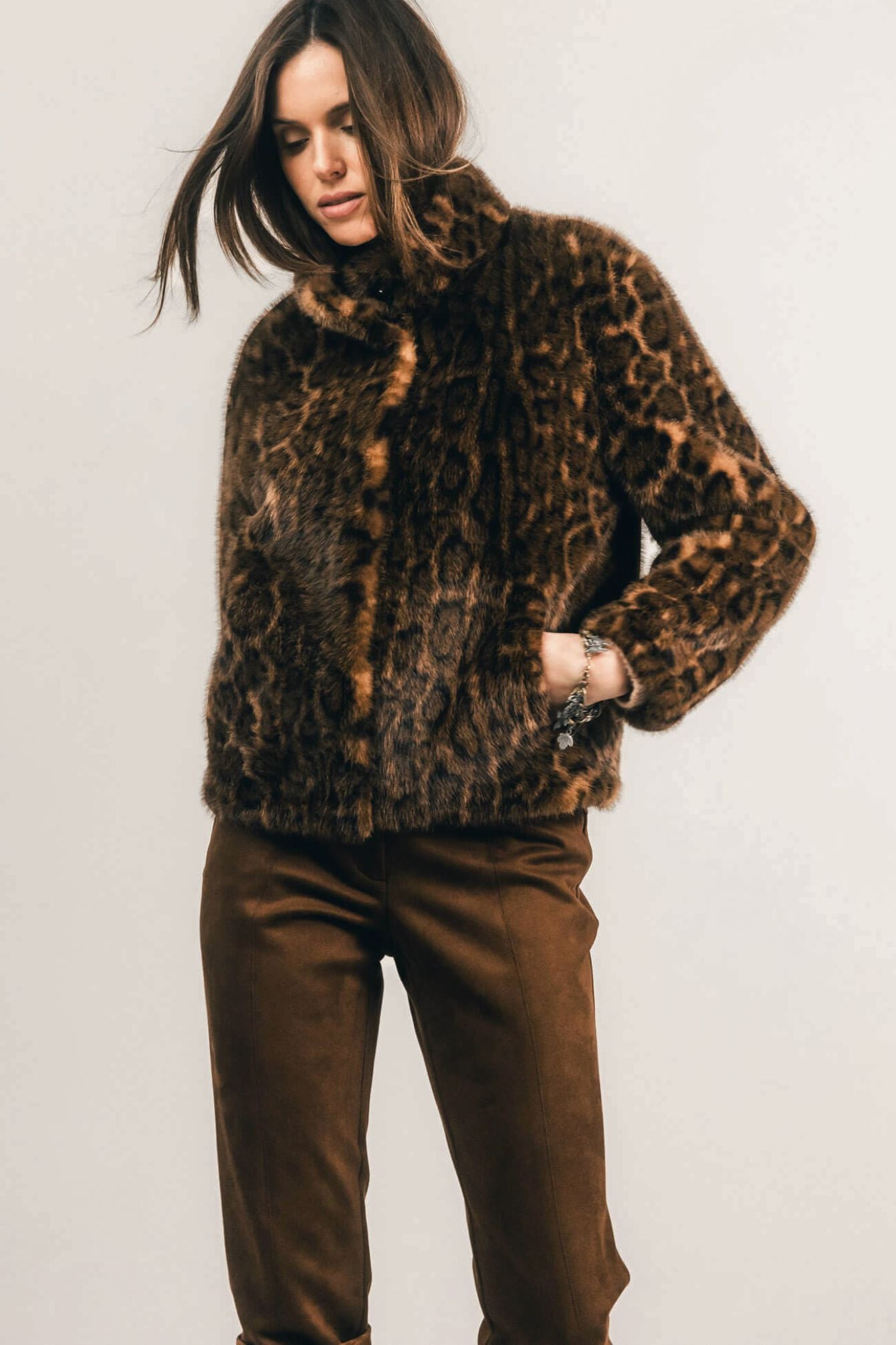 Blouson réversible léopard wild chic | Elora