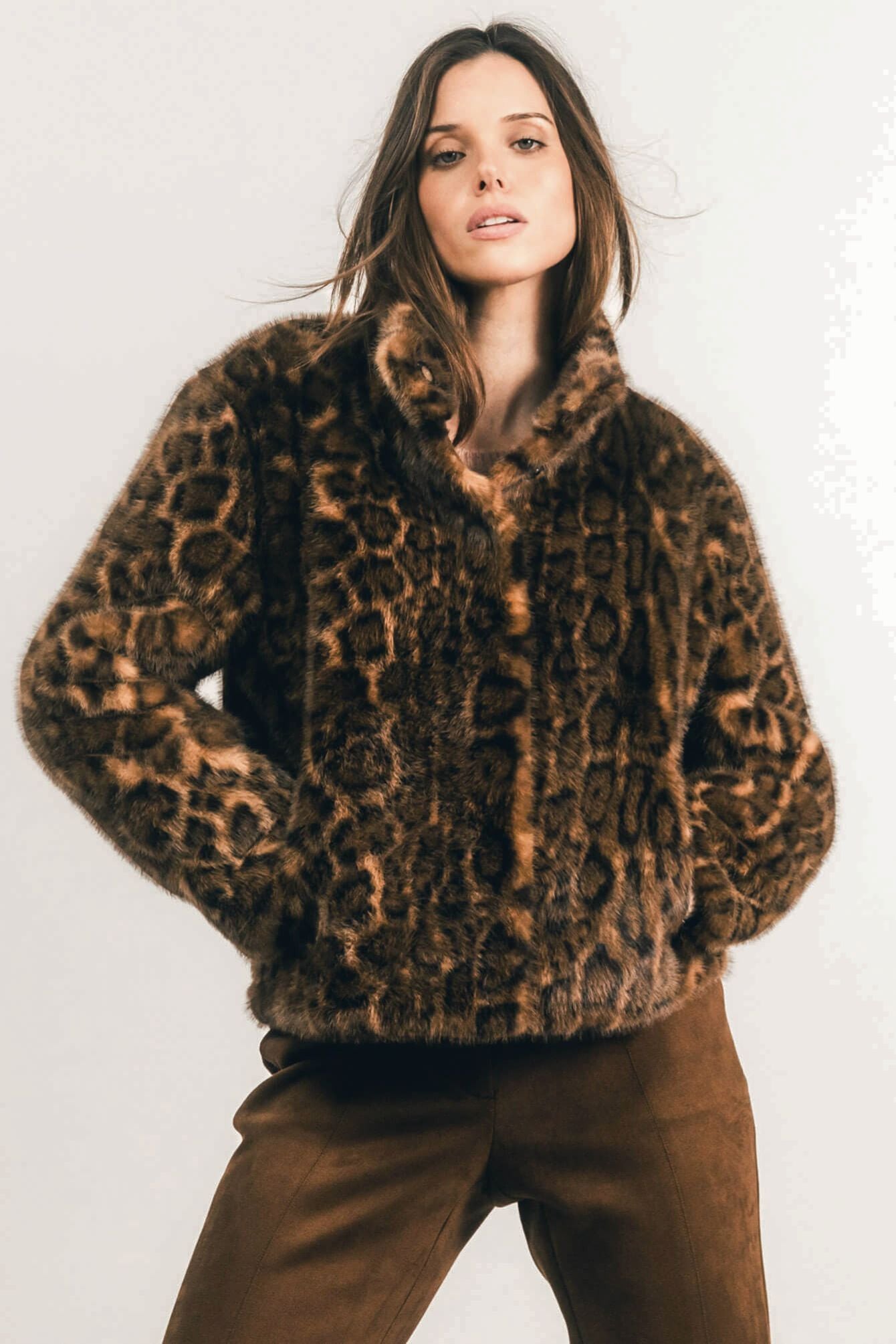 Blouson réversible léopard wild chic | Elora