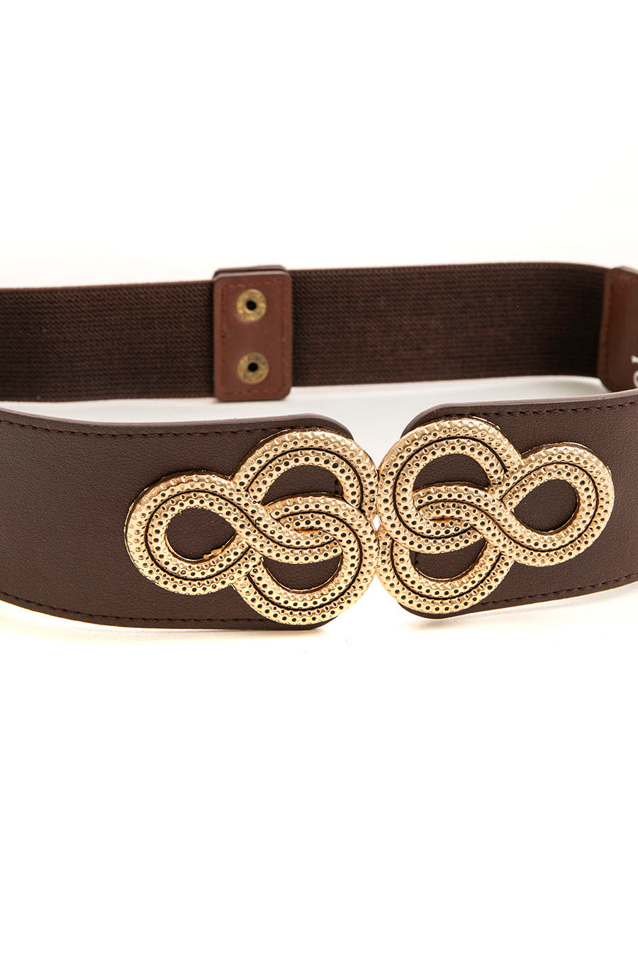 Ceinture élastique maxi boucle bordeaux | Elora