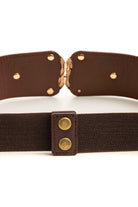 Ceinture élastique maxi boucle bordeaux | Elora