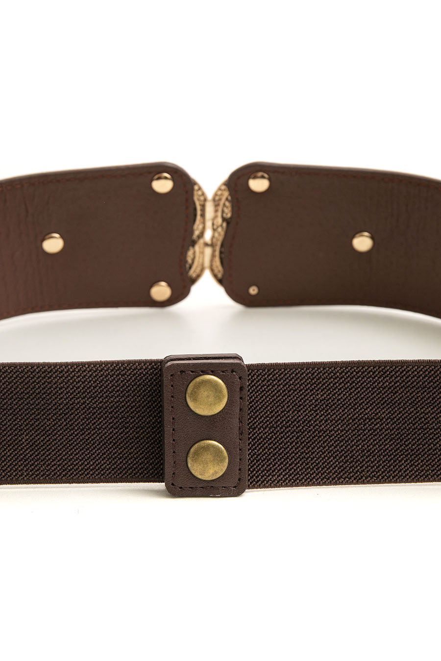Ceinture élastique maxi boucle bordeaux | Elora