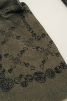Chèche kaki imprimé bandana graphique | Elora
