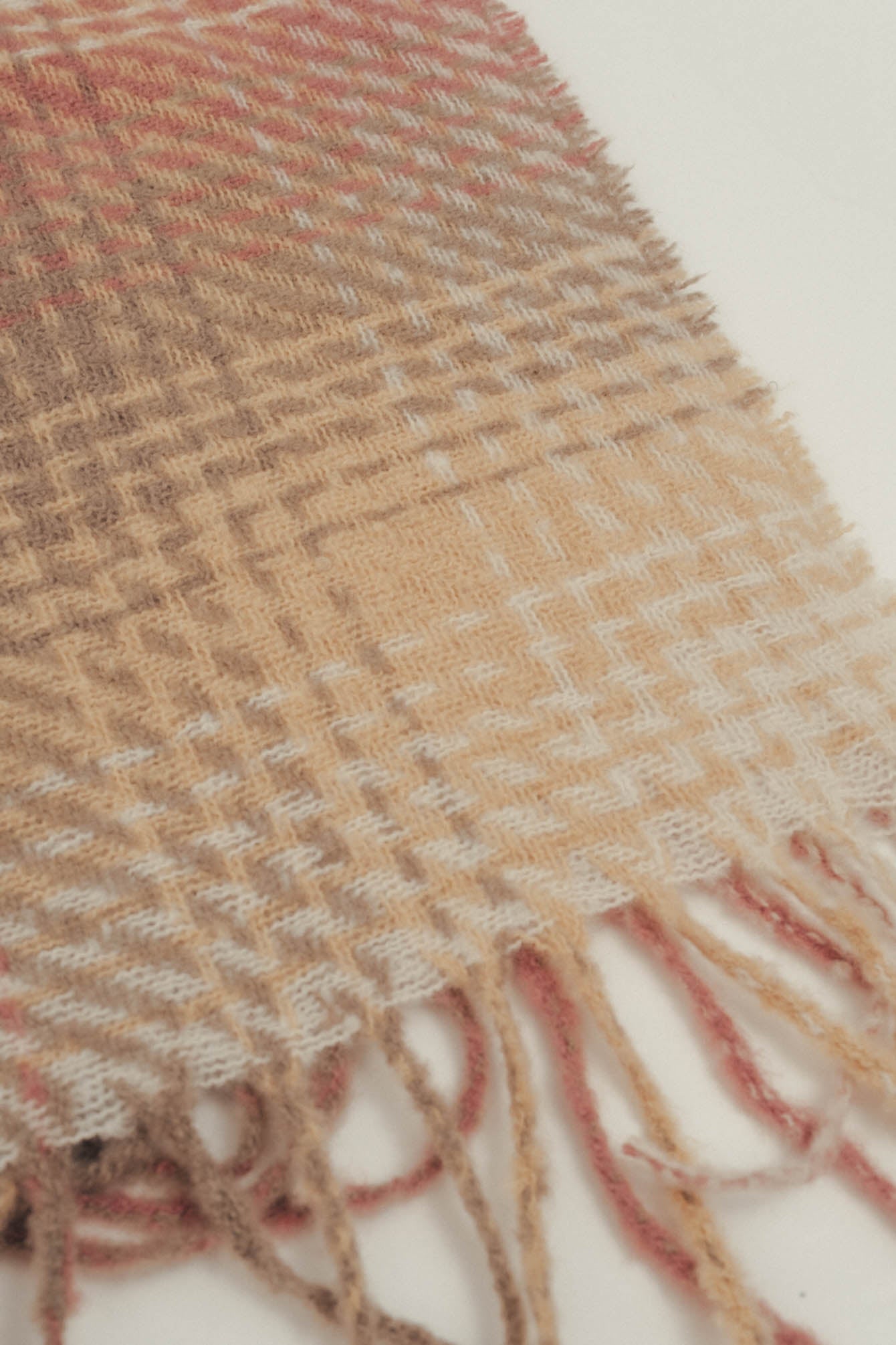 Étole carreaux rose tartan | Elora