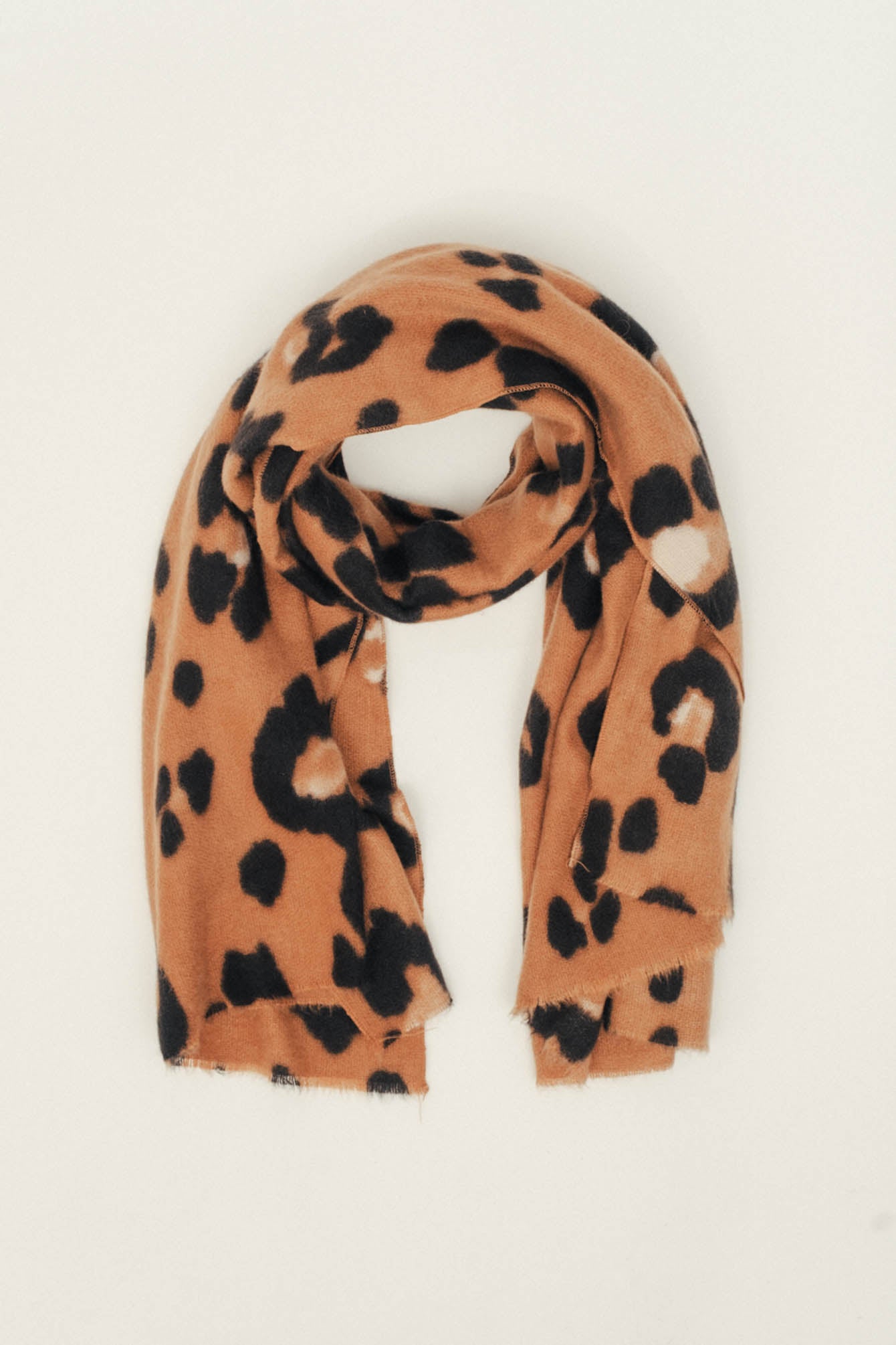 Étole léopard camel maxi | Elora