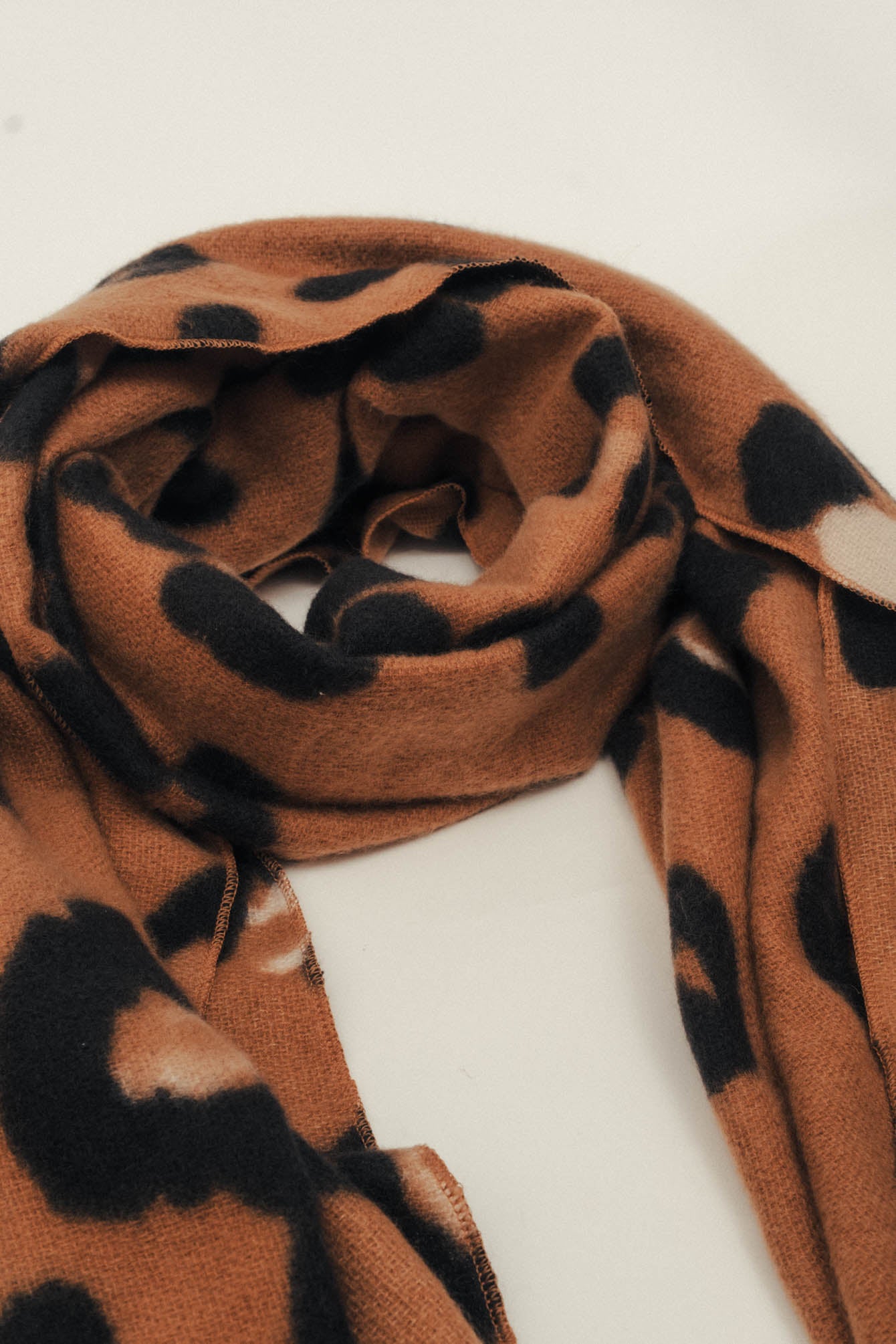 Étole léopard camel maxi | Elora