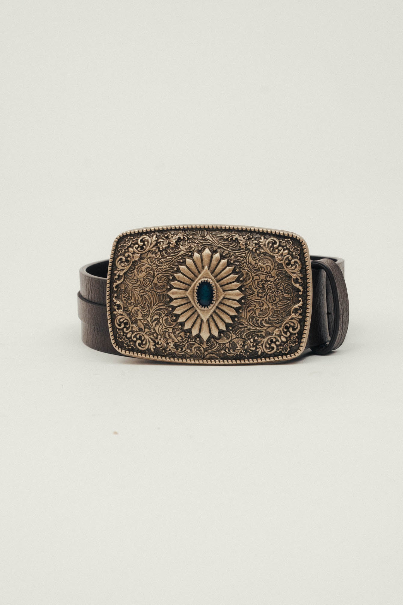 Ceinture choco boucle vintage | Elora