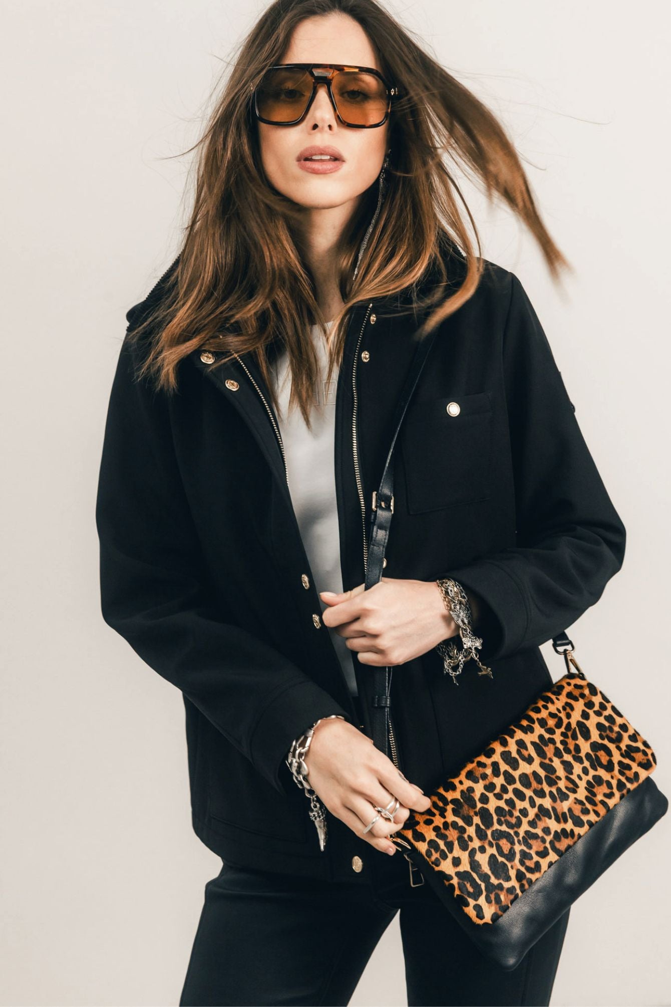 Parka noire style urbaine | Elora