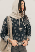 Cagoule maille beige chinée | Elora