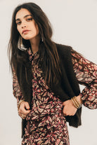 Gilet sans manches choco | Elora
