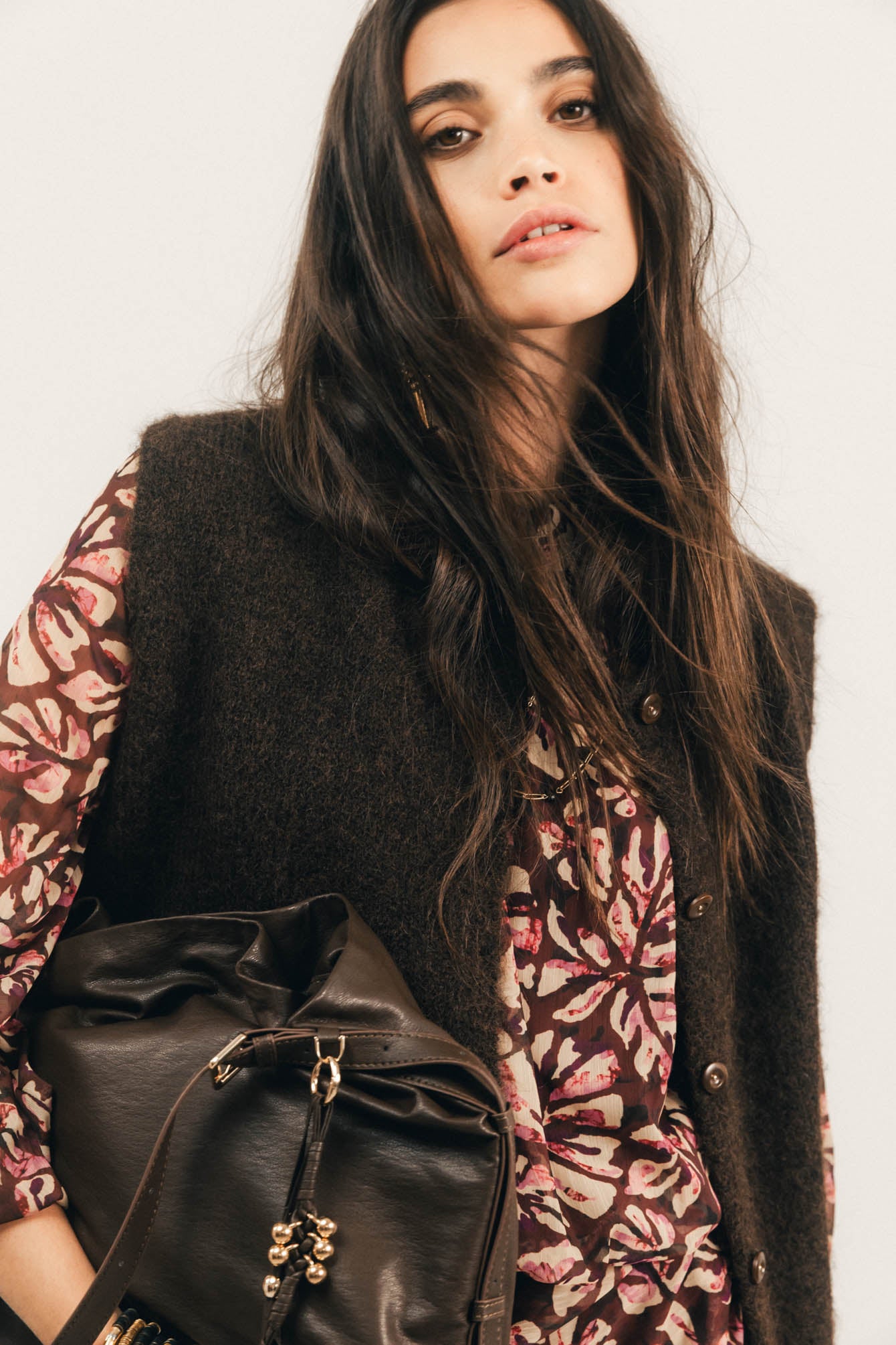 Gilet sans manches choco | Elora