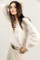 Pull crème dentelle | Elora