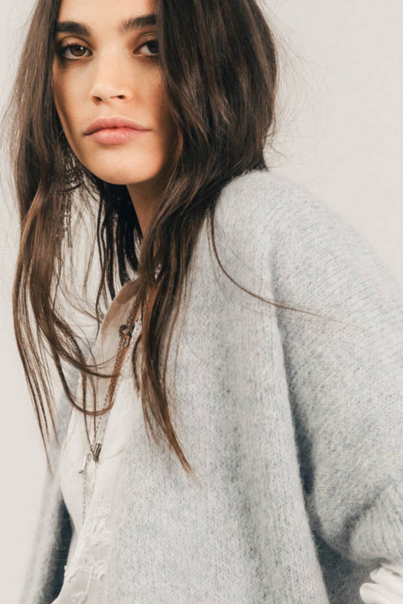 Gilet perle maille doudou | Elora