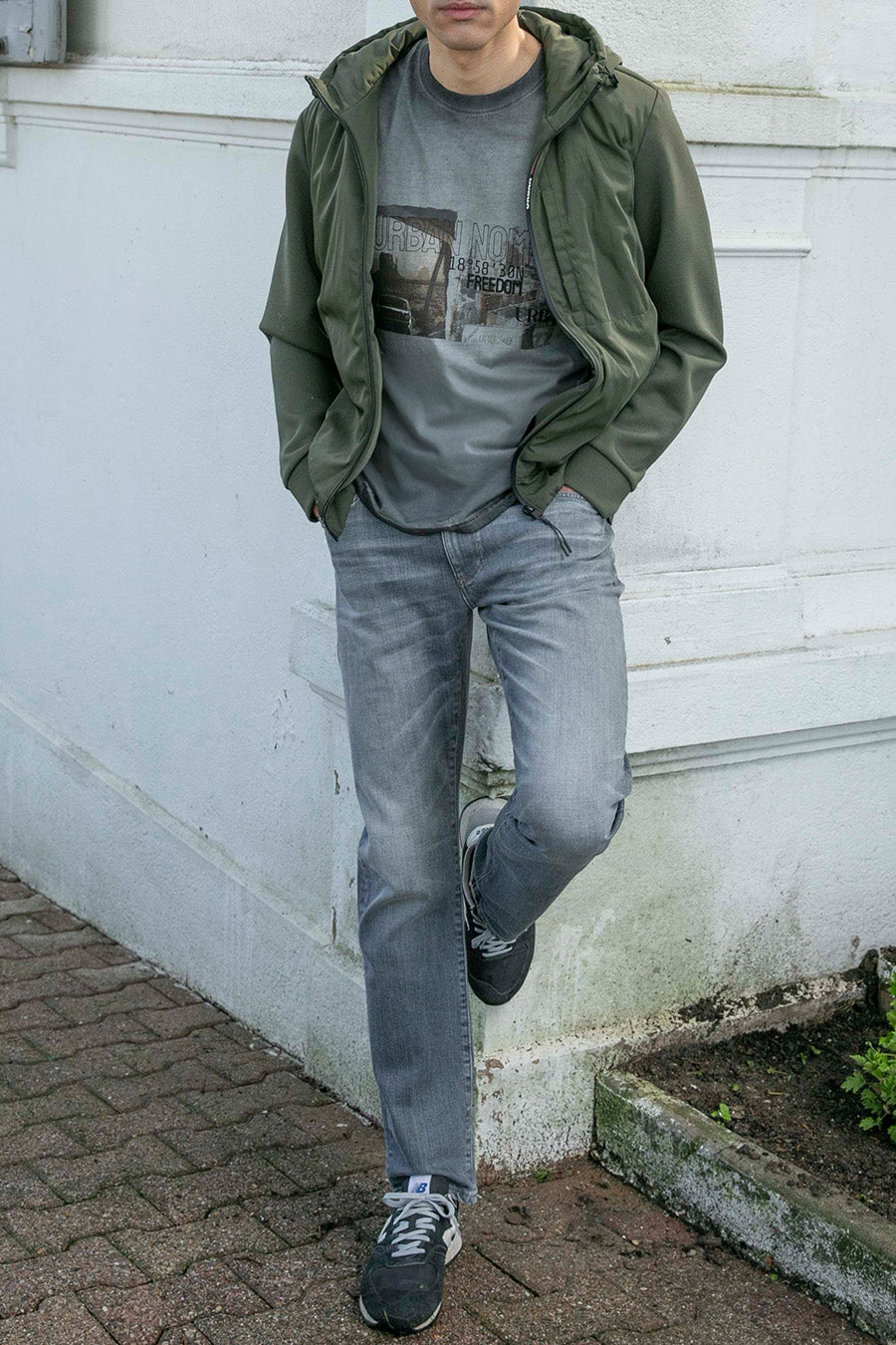 Jean droit gris | Elora