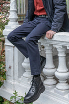 Pantalon tricotine navy | Elora