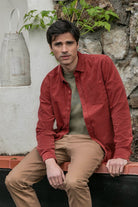 Chemise en velours rouille | Elora