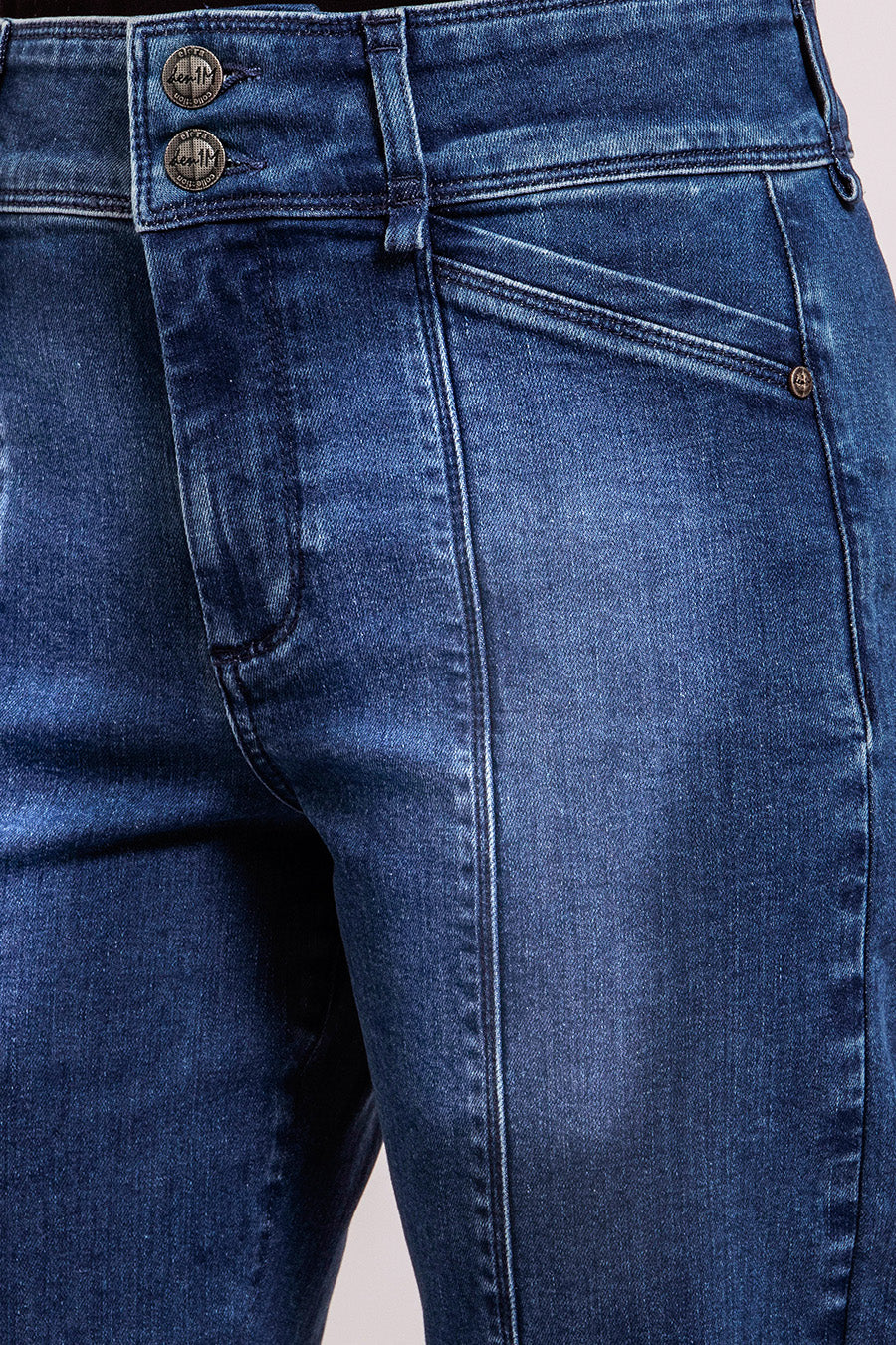 Jean flare denim bleu | Elora