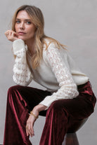 Pull ajouré coloris écru | Elora