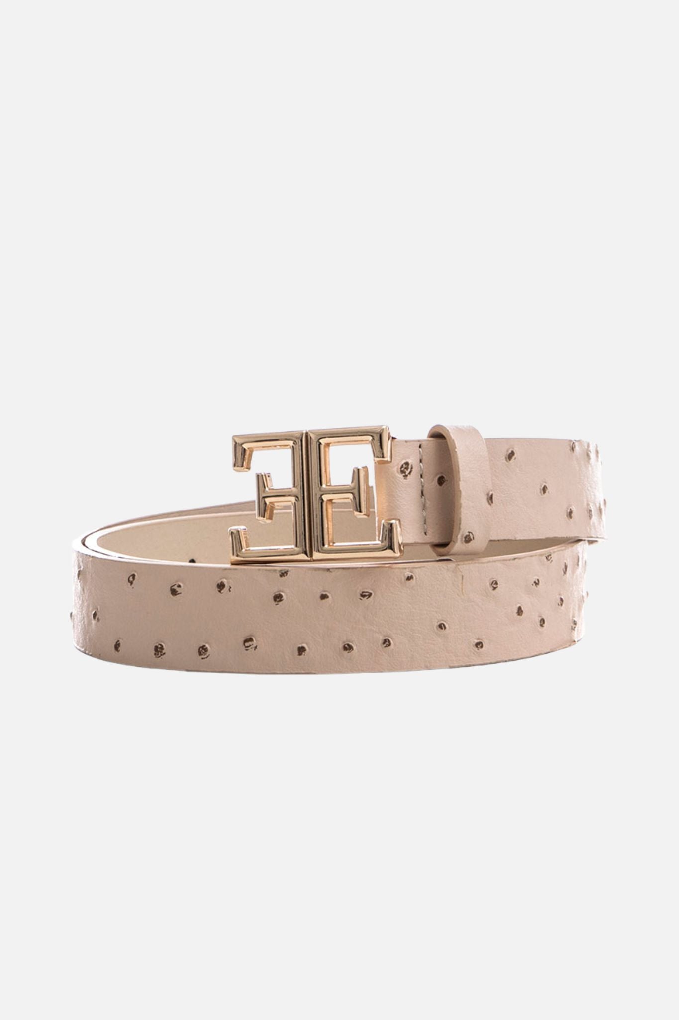Ceinture logotée beige | Elora