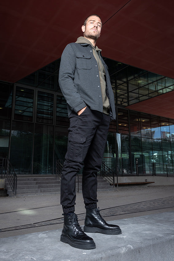 Pantalon cargo noir | Elora