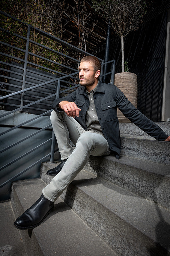 Pantalon coupe droite kaki clair | Elora