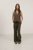 Pantalon tailleur rayé bronze | Elora