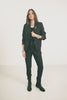 Veste tailleur imprimé broche rock | Elora